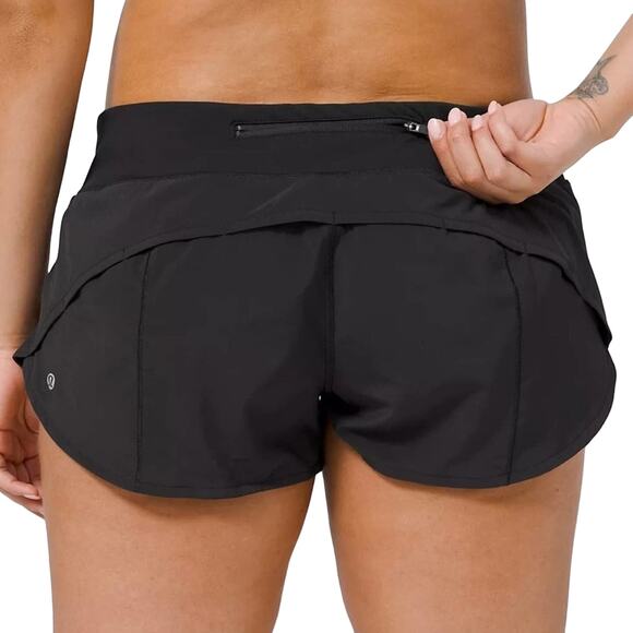 Lululemon speed up short 2.5” Black current lulu 6 - Picture 1 of 6